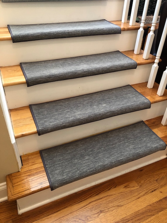 Velvet Chic | 5 Colors to Choose From| True Bullnose® Padded Carpet Stair Tread - For Safety Comfort Dog Cat Pet (Sold Each)