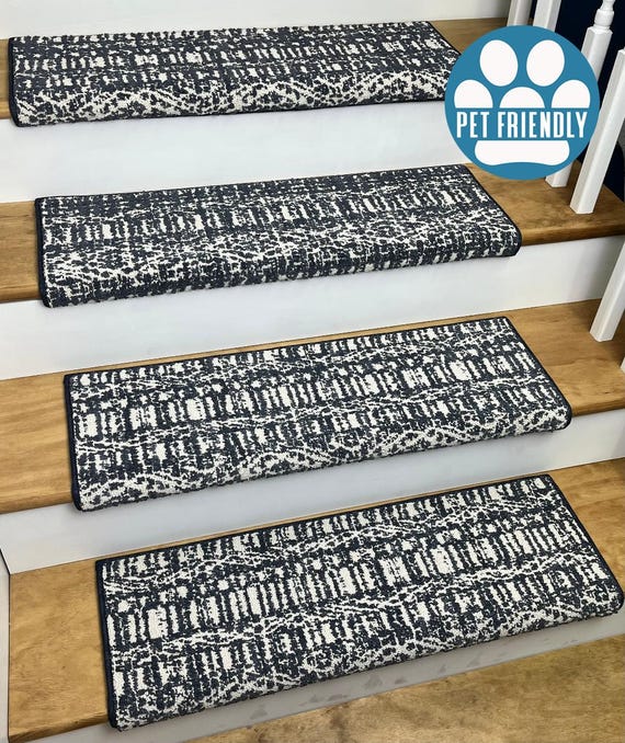 Batique Tuscan Sea Pet Friendly True Bullnose® Padded Carpet Stair Tread (Sold Each)