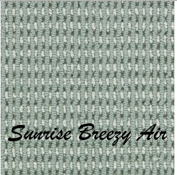 SALE BOX SET! Set of 12 Sunrise Breezy Air 100% New Zealand Wool True Bullnose® Padded Stair Treads 31" wide X 10" deep