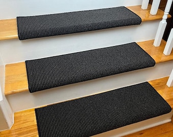 Matrix Evening Fade 100% New Zealand Wool-True Bullnose® Padded Carpet Stair Tread Runner Replacement Style, Comfort and Safety (Sold Each)