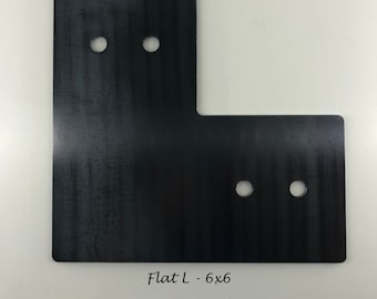 PostHugger™ Flat L Brackets AND MORE For 6x6 Wood Posts | Shop Table Pergola Brackets | 1/8" Plate Steel USA
