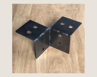 PostHugger™ Double Inside Corner Brackets AND MORE For 4x4 Wood Posts | Shop Table Pergola Brackets | 1/8" Plate Steel USA