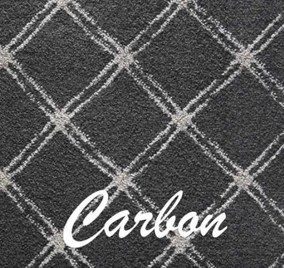 Lumiere Lattice Carbon True Bullnose® Padded Carpet Stair Tread (Sold Each)