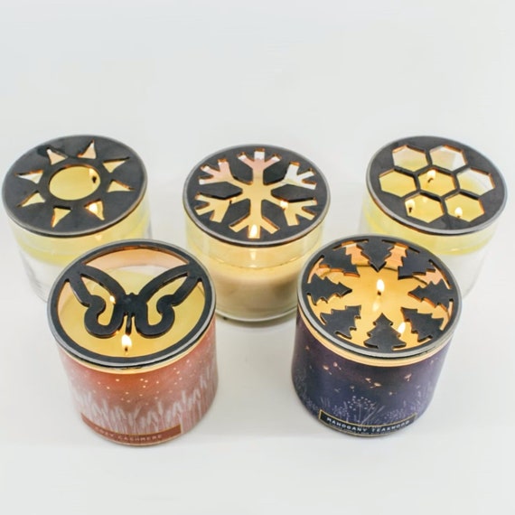 Nature Themed Candle-Saver™ Brand Toppers! Help Prevent Coring with Unique Hand-Finished Animal Kingdom Toppers! Fit Yankee Candles & More!!