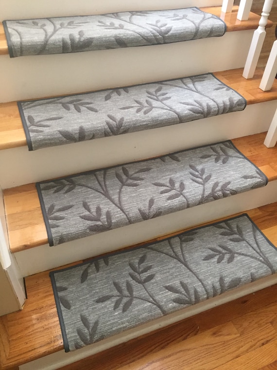 Arbor Vine Granite (and Other Colors) True Bullnose® Padded Carpet Stair Tread - For Safety Comfort Dog Cat Pet (Sold Each)