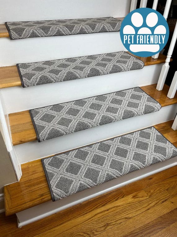 Scout Oxford Pet Friendly True Bullnose® Padded Carpet Stair Tread (Sold Each)