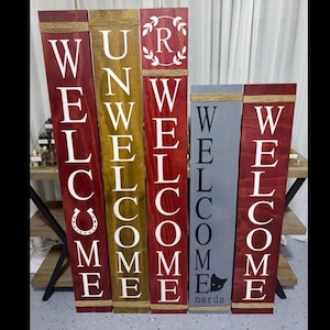 Front Porch Welcome Sign -  4 foot welcome sign - Rustic porch sign - Housewarming Gift - Welcome sign with twine