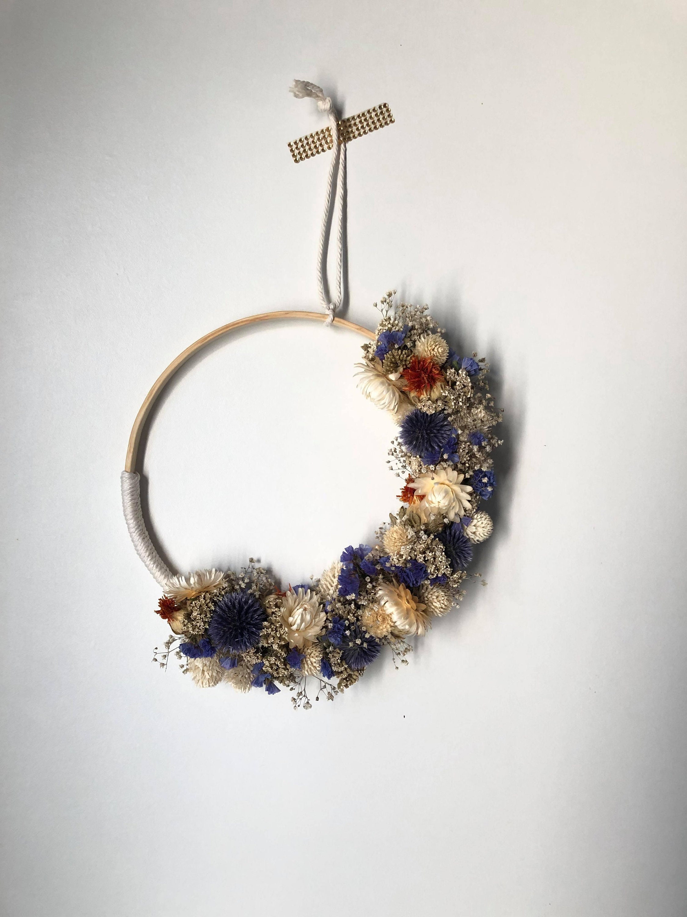 Couronne Fleurs Séchées