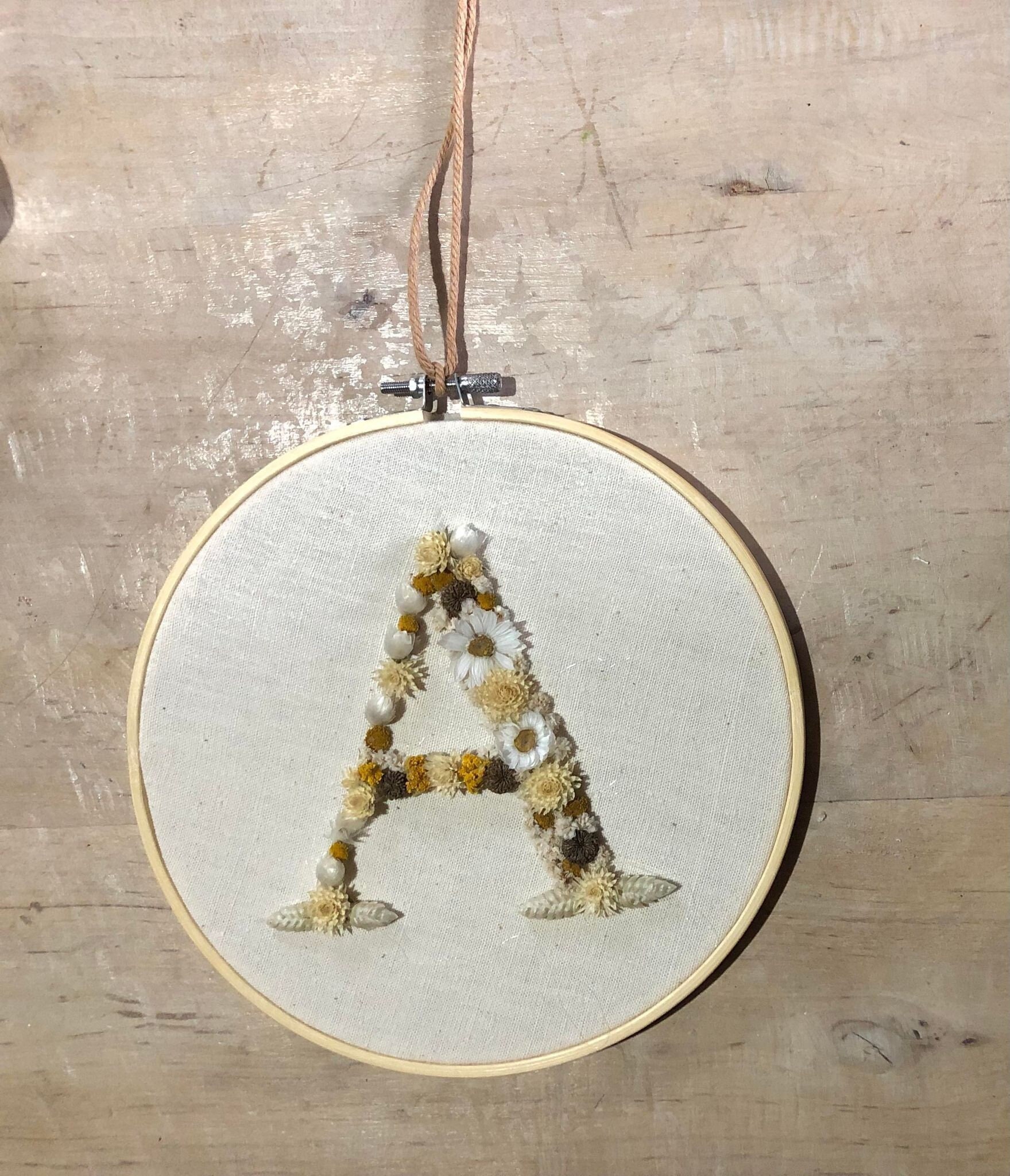 Lettre Fleurs Séchées