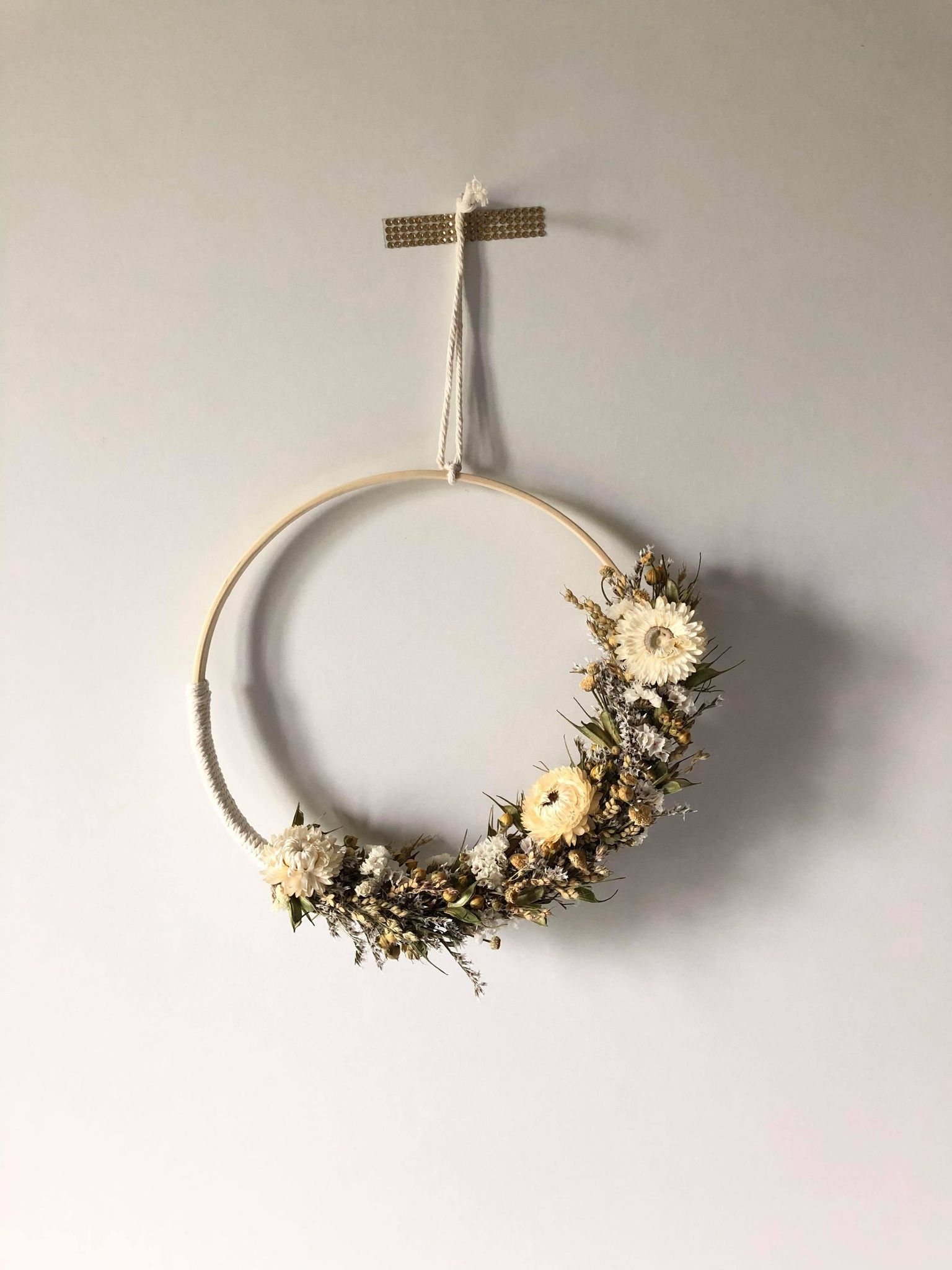 Couronnes Fleurs Séchées