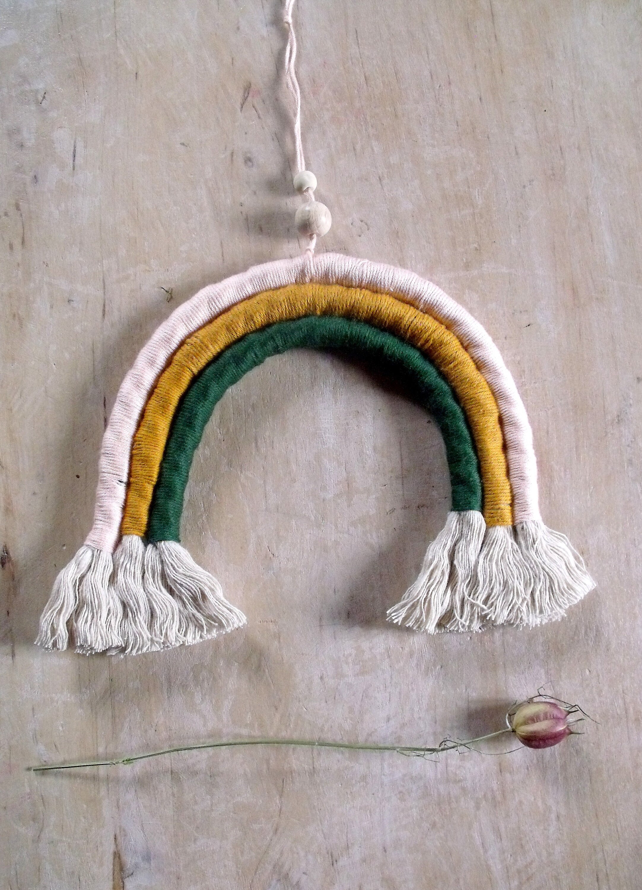 Arc en Ciel Macramé à Suspendre/Rainbow