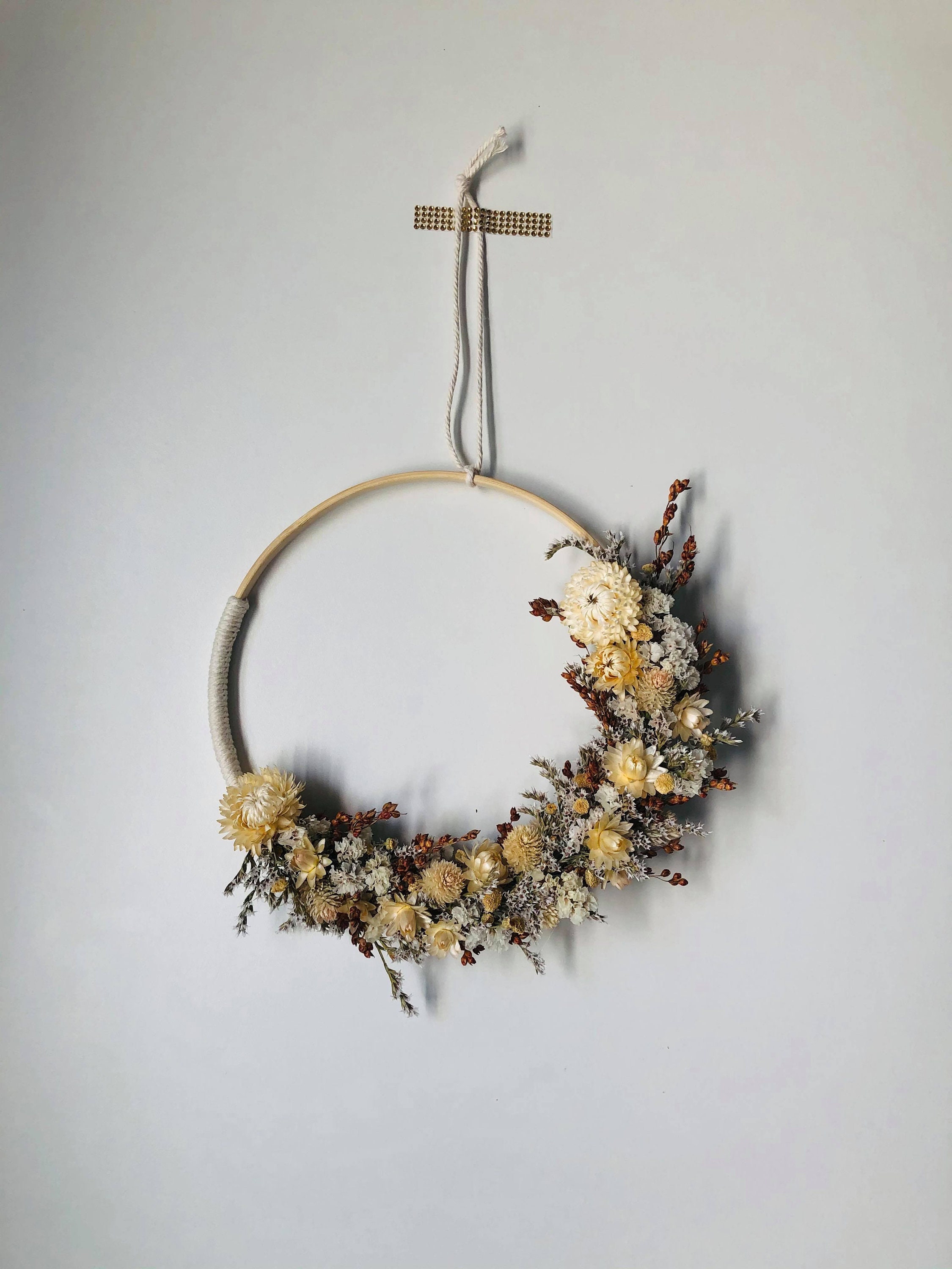 Couronnes Fleurs Séchées