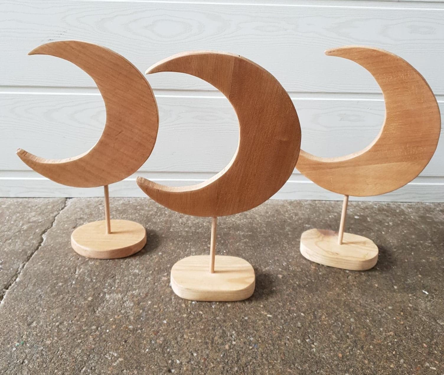 Lune Bois Accessoire Décoration Ornement