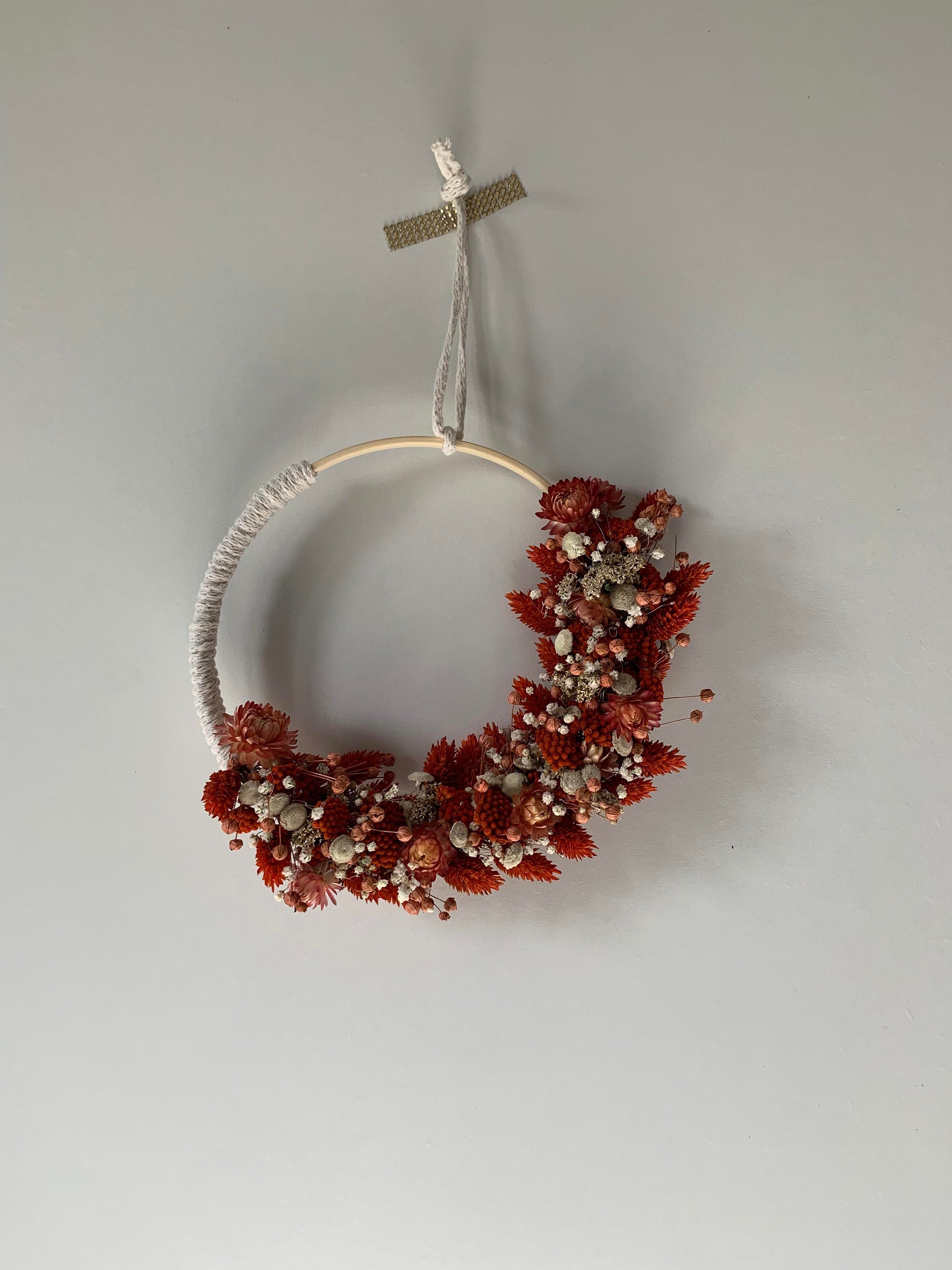 Couronne de Fleurs Séchées