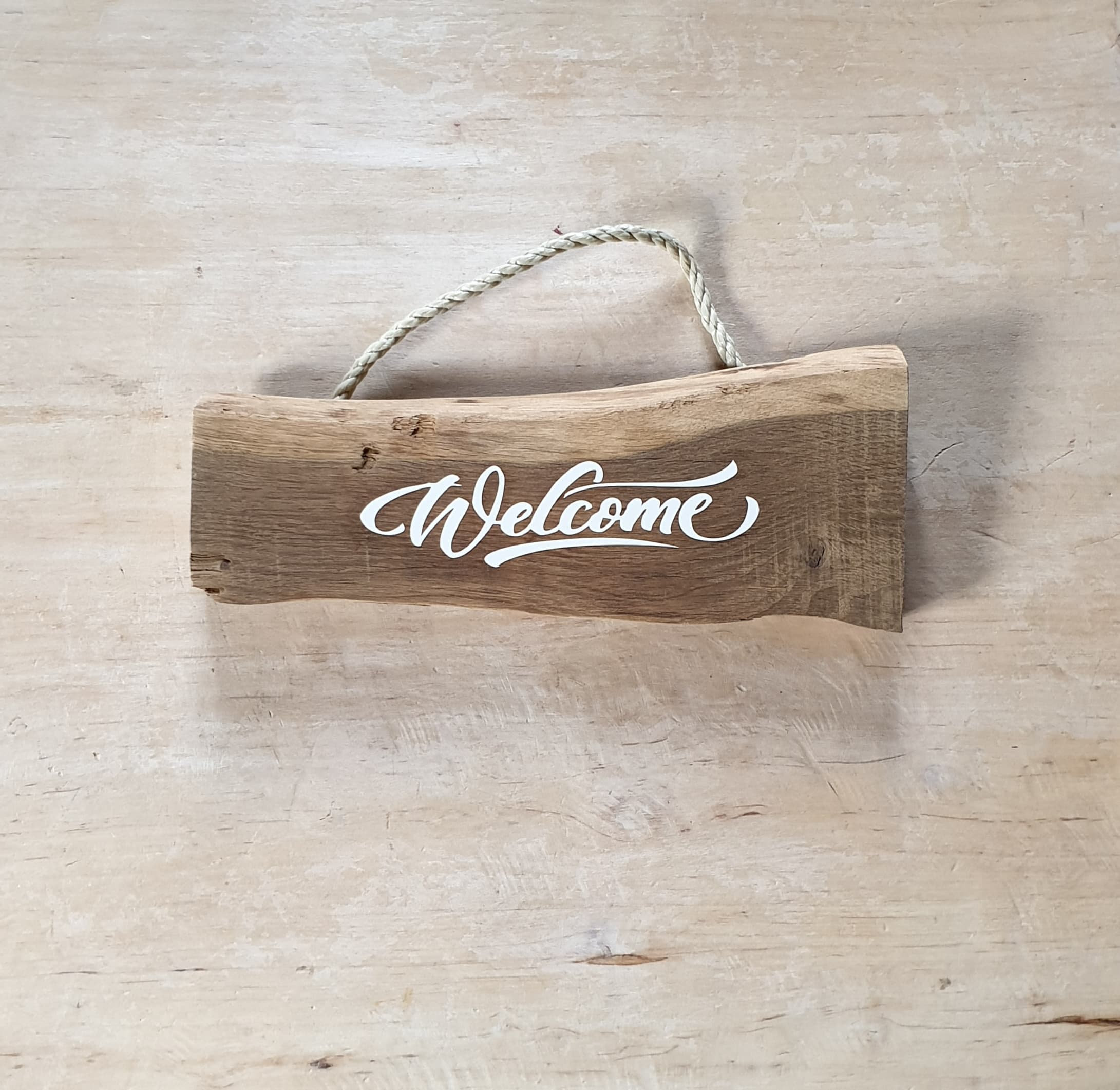 Panneau de Bois, Pancarte Welcome
