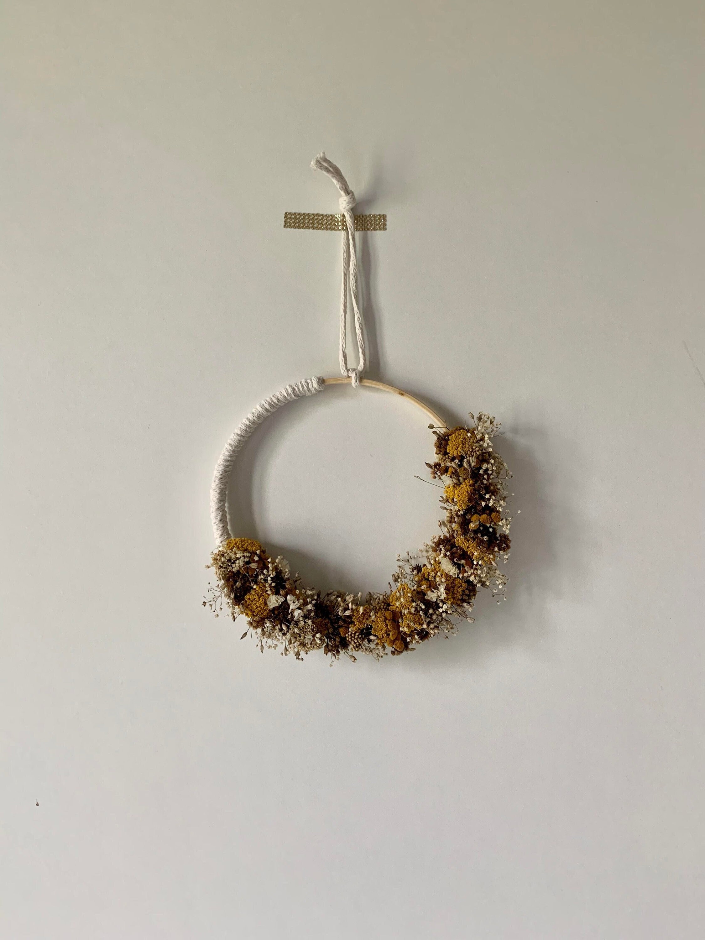 Couronne Fleurs Séchées