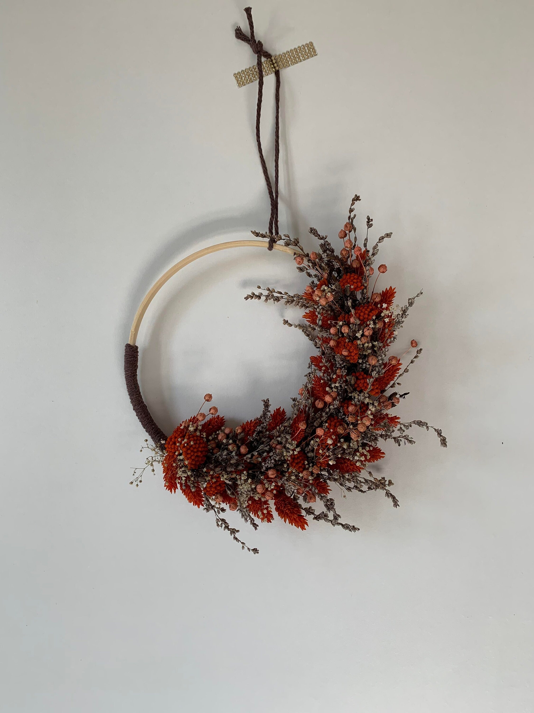 Couronne Fleurs Séchées