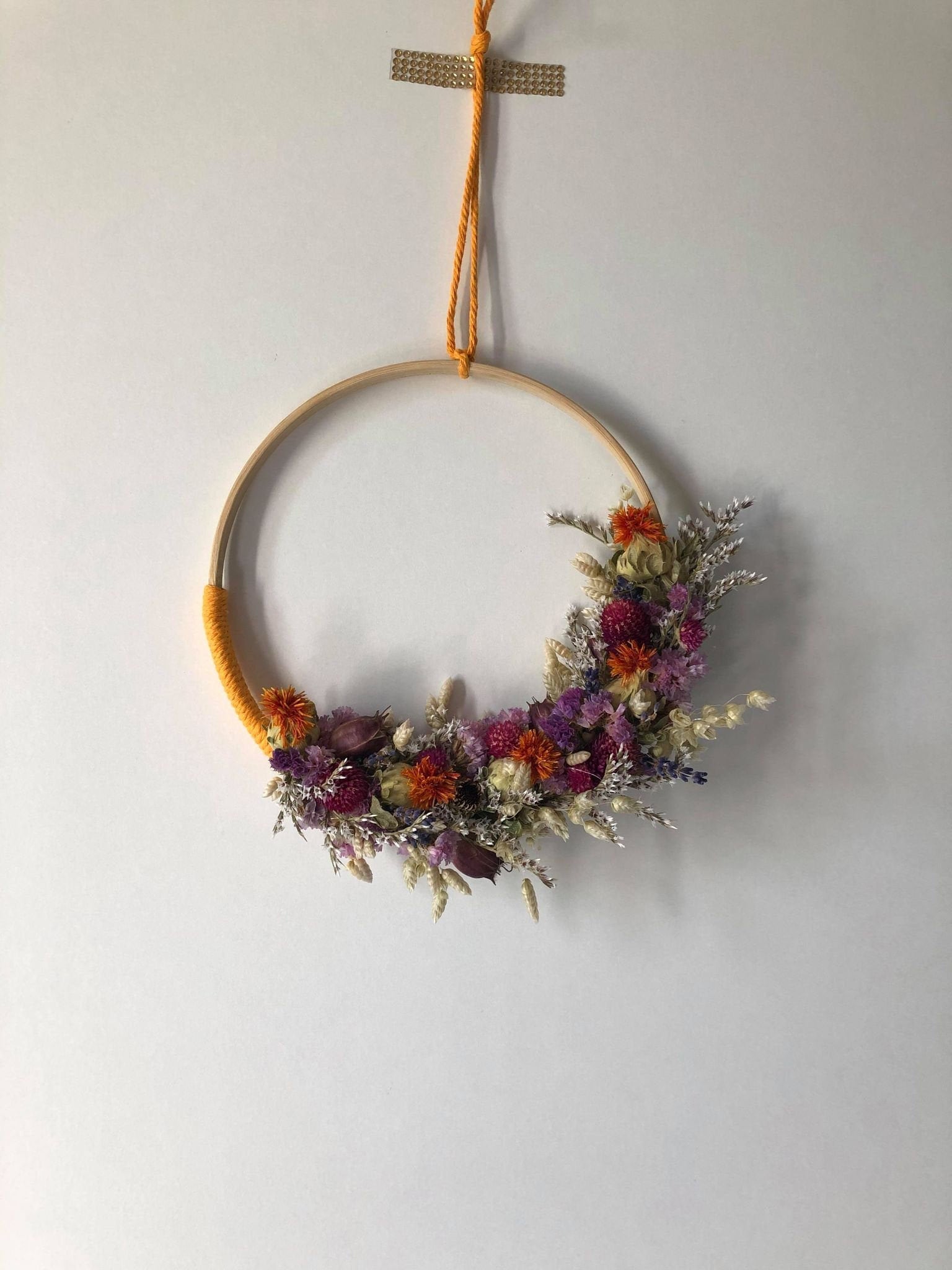 Couronnes Fleurs Séchées