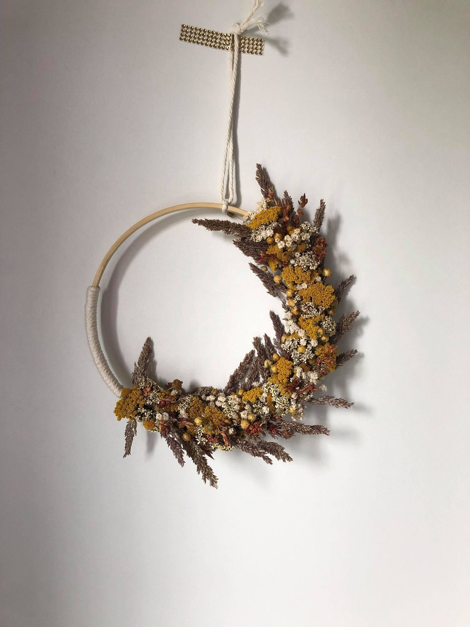 Couronnes Fleurs Séchées