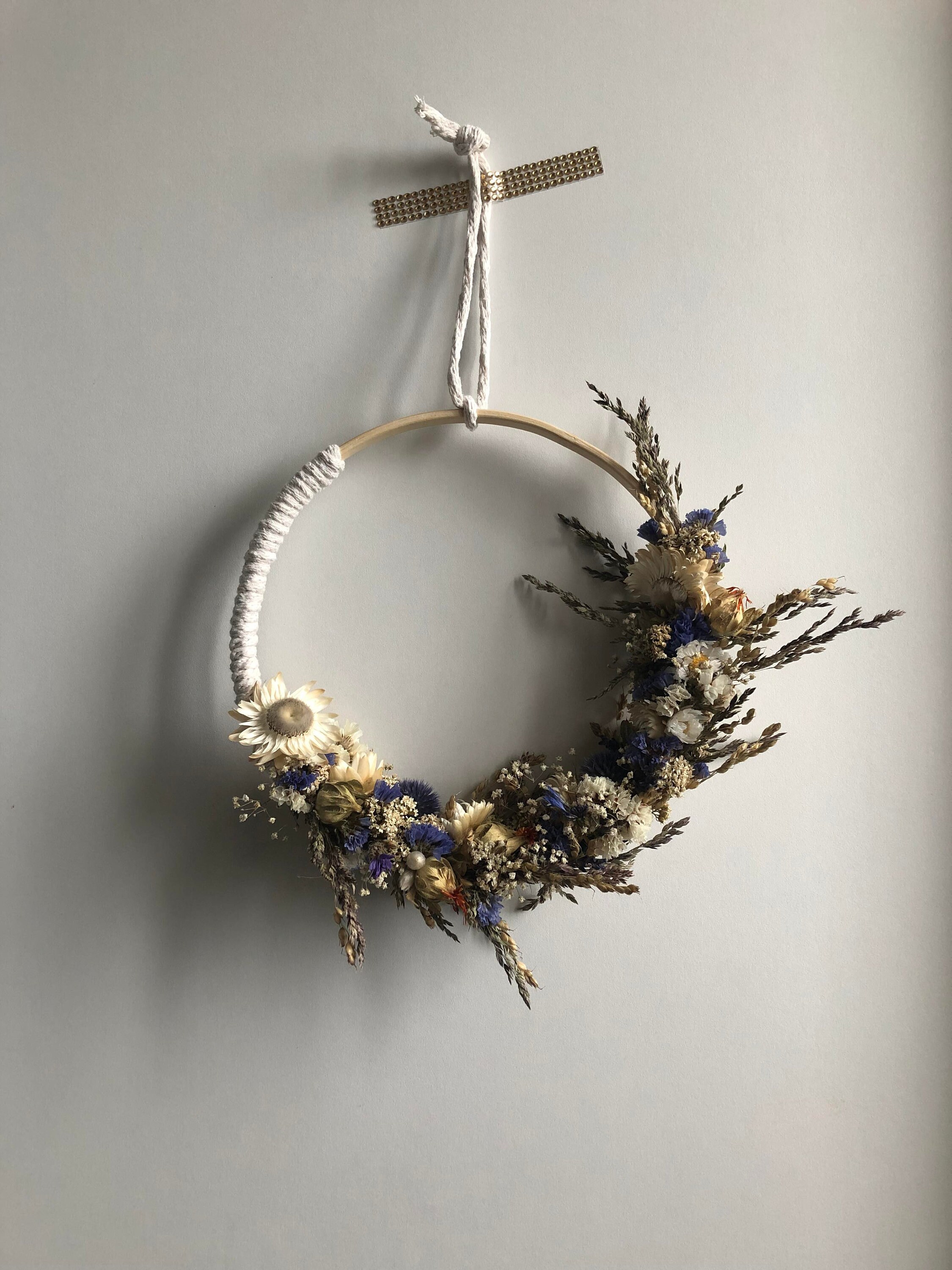 Couronne Fleurs Séchées