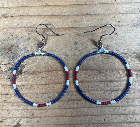 Beaded Hoops