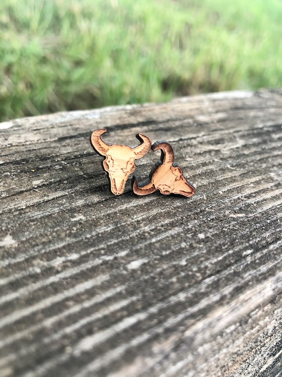 Steer Skull Studs