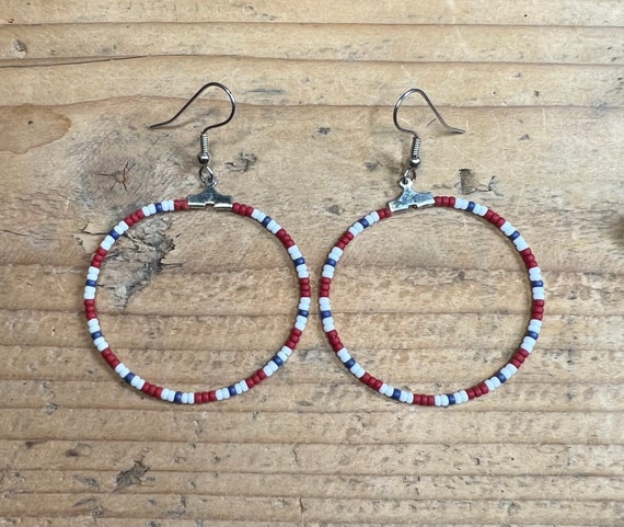 Beaded Hoops