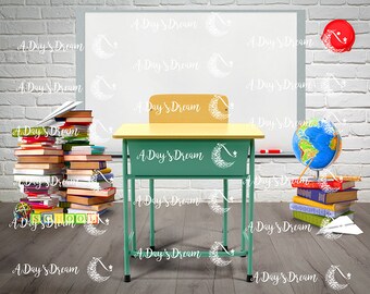 School Classroom Digital Backdrop Etsy