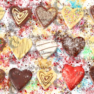 Chocolate Valentine&#39;s Hearts