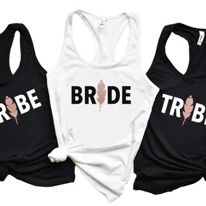bride tribe tank tops
