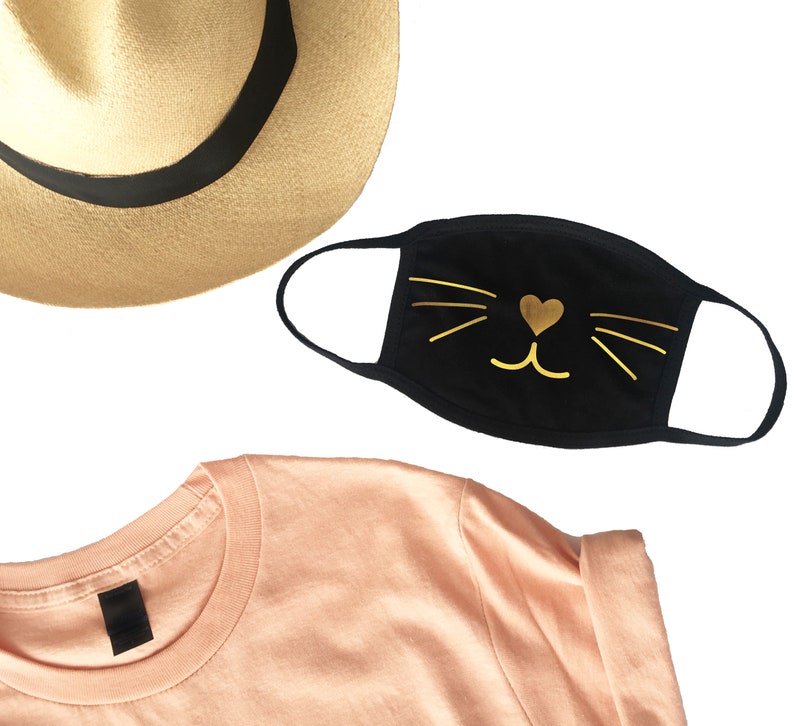Cat Face Mask Kitten Face Mask Meow Face Mask Whisker Face Etsy