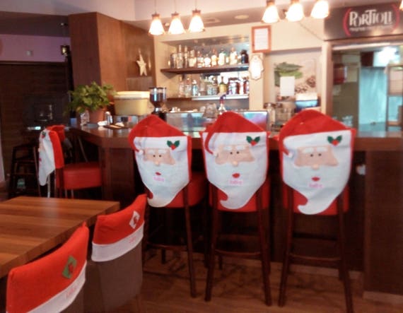 christmas hat chair covers