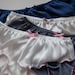 Micro Silky Satin French Knickers Panties Milkshake Latte Pewter with pink Blue Sexy Lingerie underwear 