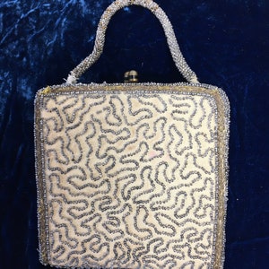 Antique/ Vintage Beaded Evening Bag 1920/30s image 2