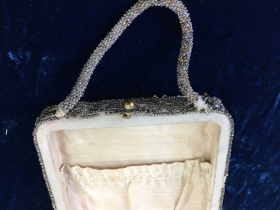 Antique/ Vintage Beaded Evening Bag 1920/30s - image 4