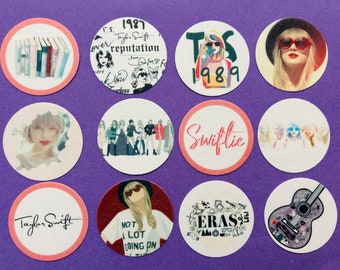 Taylor Swift Edible Cupcake Toppers PRE-CUT Wafer Card Cake Decorations