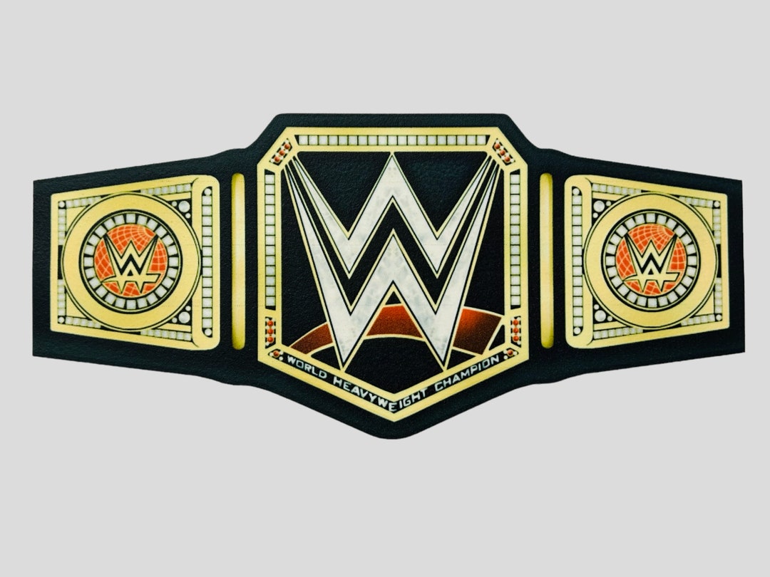 WWE Wrestling Belt Edible Icing Sheet Cake Wrap Decoration Uncut Etsy UK