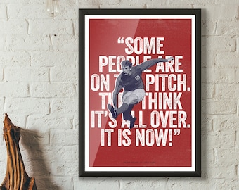 GEOFF HURST V West Germany International Football Digital Poster