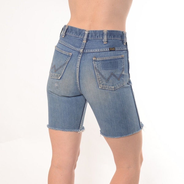 1960s Wrangler denim coupé short en jean, 27 1/2" True vintage