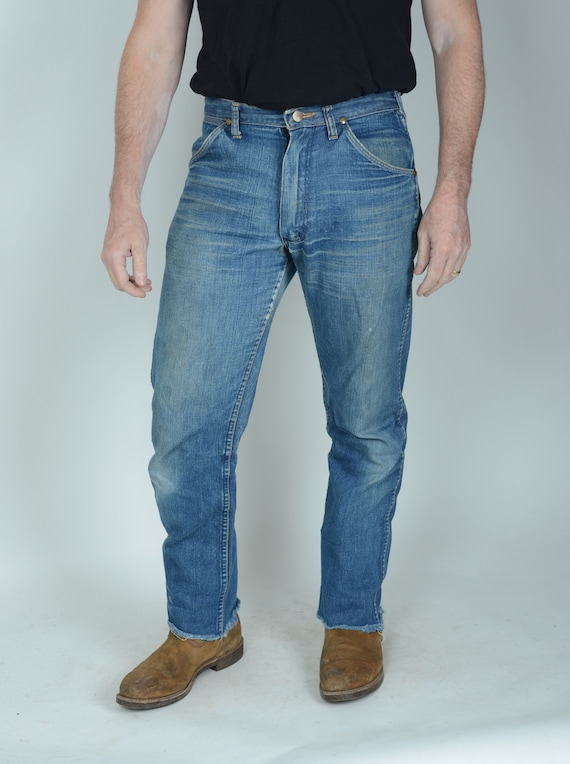 1960s Maverick bluebell jeans, western jeans, 32”