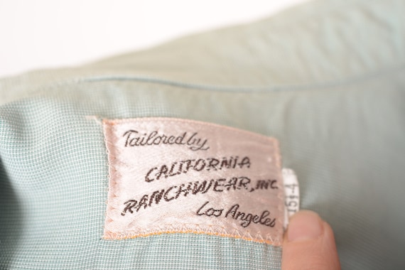 1940's rayon gab California Ranchwear sawtooth we… - image 10