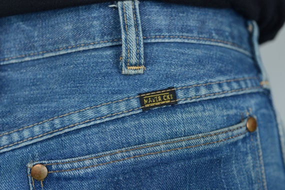 1960s Maverick  bluebell jeans, western jeans, 32… - image 6