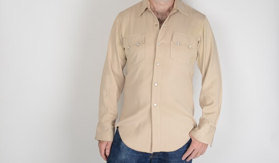 1950s Pennys Ranchcraft western sawtooth rayon gab