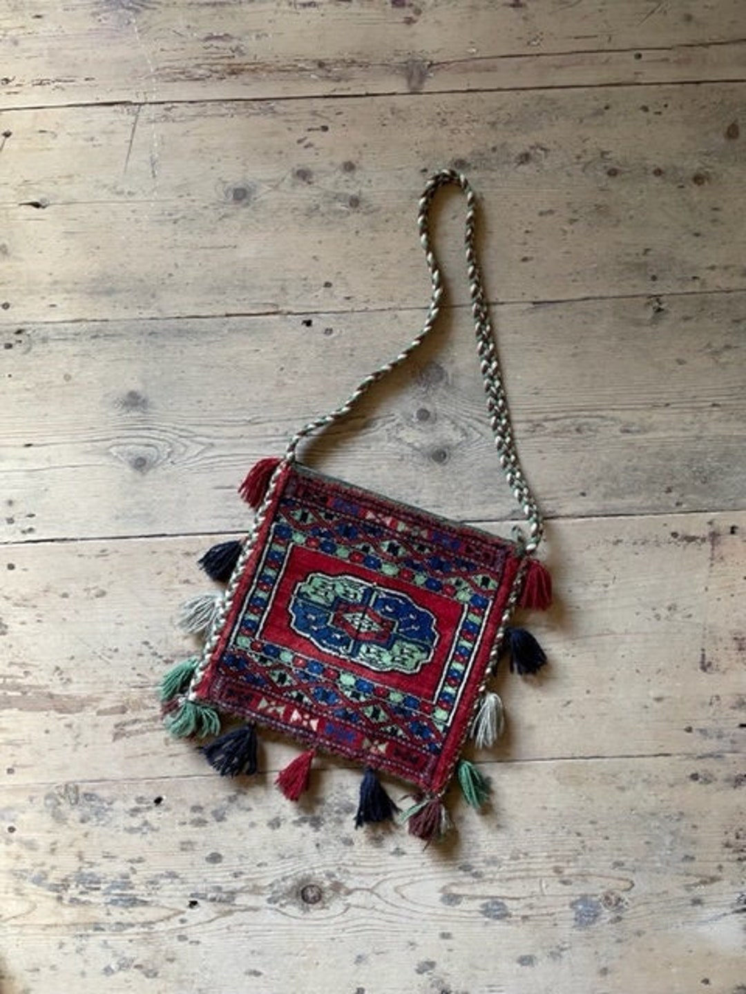 1960s, 1970s Persian Ethnic Tassel Carpet Bag, Purse, True Vintage Etsy