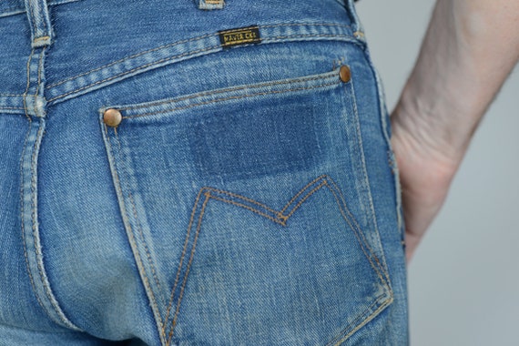 1960s Maverick  bluebell jeans, western jeans, 32… - image 5