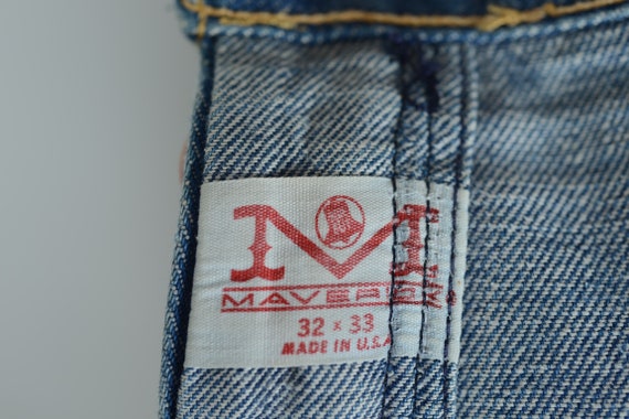 1960s Maverick  bluebell jeans, western jeans, 32… - image 7
