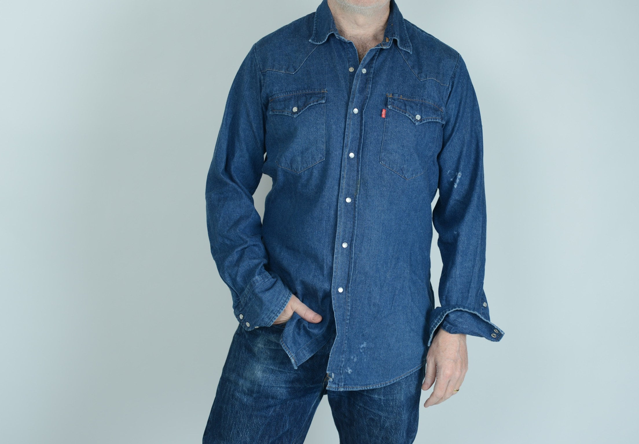 Levis Denim Shirt - Etsy