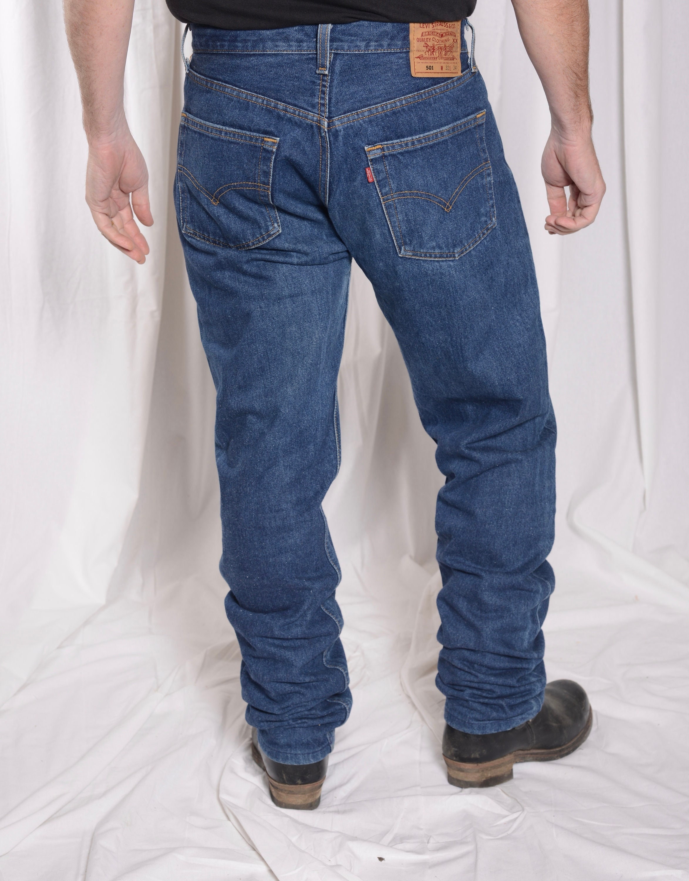 Vintage 1990's Levis 501 Jeans 33 X 33 Made in - Etsy