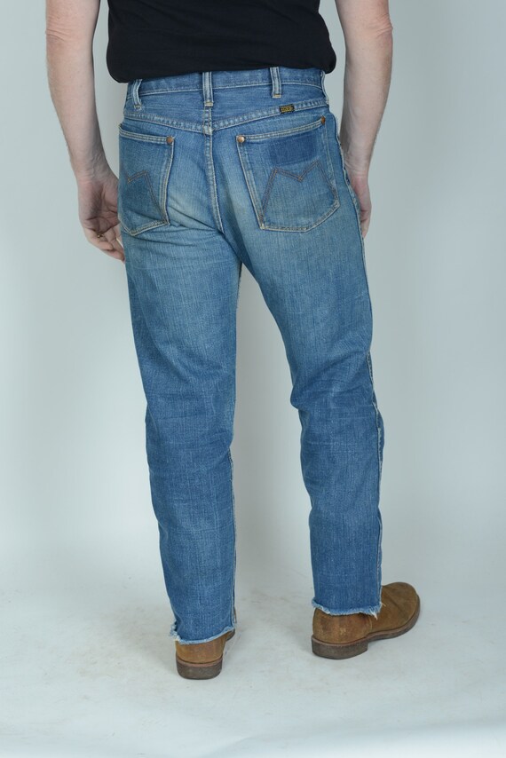 1960s Maverick  bluebell jeans, western jeans, 32… - image 2