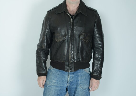 schott a2 leather jacket
